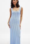 Платье NA-KD Maxi dress, Dusty Blue/Blue - фото 2