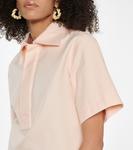 Хлопковый топ-поло Bottega Veneta, Macaroon - фото 5