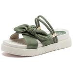 Шлепанцы женские Agsdon, зеленый - фото 2