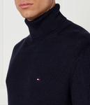 Водолазка мужская Tommy Hilfiger с вафельной фактурой, синий - фото 4