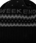 Шапка женская Weekend Maxmara шерстяная с узором, черный - фото 4