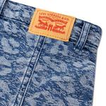 Джинсовая юбка с принтом гепарда, жаккардовая, на пуговицах, плиссированная Levi'S - фото 4