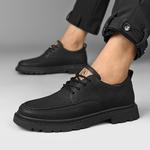 Туфли AOKANG Dress Shoes Men Low-Top Black - фото 9