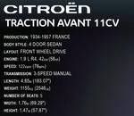 COBI, Легковые автомобили, Citroen Traction Avant 11CV 1938, 24337 - фото 10