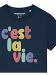 Футболка c'est la vie темно-синего цвета wat? Apparel - фото 3
