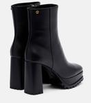 Кожаные ботинки на платформе Gianvito Rossi, Black + Black - фото 2