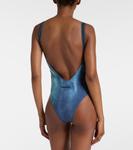 Купальник с эффектом обманки Jean Paul Gaultier, Indigo Vintage Blue - фото 3