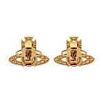 Vivienne Westwood Латунные, Crystal серьги Women's Gold - фото 5