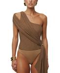 Женский боди Lovina Drape JLUXLABEL, Brown - фото 2