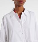 Хлопковое поплиновое платье-рубашка Joseph, White - фото 4