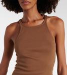 Мини-платье из хлопка Rick Owens, Khaki Brown - фото 4