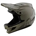 Шлем Troy Lee Designs D4 Polyacrylite MIPS downhill, зеленый - фото