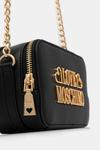 Кожаная сумка Love Moschino, черный - фото 4