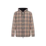 Куртка Check Reversible Hooded Jacket Burberry, бежевый - фото