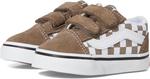 Кроссовки Vans Kids  Old Skool V, Color Theory Checkerboard Walnut - фото