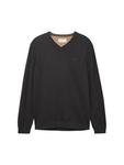 Пуловер Tom Tailor Pullover, цвет black grey melange - фото
