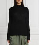 Свитер из шерсти Pinko negroni lupetto slim fit, черный - фото