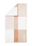 Полотенце банное Joop! Squares Divided, 80x150 см, бежевый / белый - фото