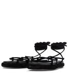 Сандалии замшевые Alba Khaite, черный - фото 5