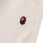 Шорты BAPE Ape Head One Point 2 Pleat Easy Chino Shorts, Ivory - фото 3