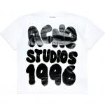 Футболка Sprayed Crewneck 1996 Acne Studios, белый - фото