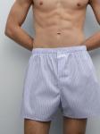 Боксеры в полоску из 100% хлопка Massimo Dutti, Sky Blue - фото 2