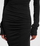 Платье-халат из смесового хлопкового джерси Entire Studios, Soot - фото 5