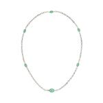 Цепочка interlocking g boule GUCCI, серебряный - фото 3