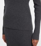 Рубашка-поло из шерсти в рубчик Joseph, Smoke - фото 5