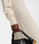 Трикотажное кашемировое платье миди Jil Sander, кремовый - фото 5
