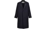 Шерстяное пальто JIL SANDER, синий - фото