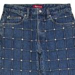 Джинсы Supreme Studded Seam Loose Fit Jean, Blue - фото 3