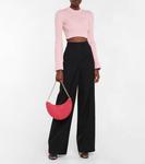 Свитер в рубчик ALAÏA, розовый - фото 2