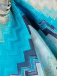 Шарф с узором зигзаг Missoni, синий - фото 3