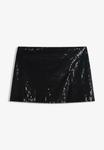 Юбка Bershka A-line skirt, Black - фото 5