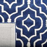 Ковер ручной работы SAFAVIEH, 92 x 153 см,  Chatham Collection Dark Blue/Ivory CHT736C геометрический премиум шерсть - фото 6