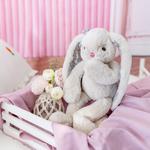 Плюшевая игрушка кролик с висячими ушками Cloud Soft, высота 30 см GABRIEL - фото 12