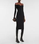 Кожаные ботинки Admiral выше колена Khaite, Black - фото 2