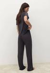 Пижамные брюки Mango Pyjama bottoms, Anthracite - фото 4
