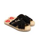 Кожаные тапочки Love Moschino, черный - фото 3