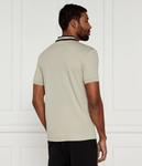 Поло мужское Boss Green облегающего кроя с окантовкой воротника, бежевый - фото 3