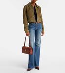 Сумка через плечо Symmetry 26 из замши Savette, Espresso - фото 5