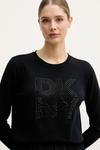 Хлопковый свитер DKNY, черный - фото 4