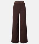 Широкие брюки с высокой посадкой Rotate, Chicory Coffee - фото