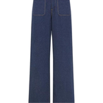 DIOR 8 Jeans Women's Dark Blue - фото 3