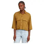 Футболка G-Star Boxy 3/4 sleeve, коричневый - фото