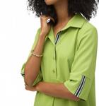 Прямое платье-рубашка в зеленом цвете Joseph Ribkoff - фото 4