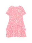 Ярусное платье с принтом Mini Rodini, розовый - фото 2