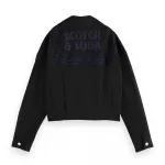 Куртка Scotch & Soda Embroidered bomber, черный - фото 4
