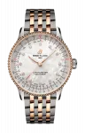 Часы Breitling Navitimer automatic из стали и розового золота 36 мм - фото